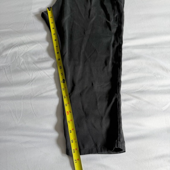 Eileen Fisher 100% Silk XS Dark Gray Crepe Drawstring Sleep Lounge Jogger Pant - Picture 12 of 12